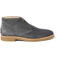 No_Code Is The Right Code:  Tod's No_Code Crepe Sole Suede Desert Boots