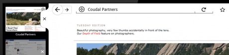 Firefox for Tablets - CloseUp View
