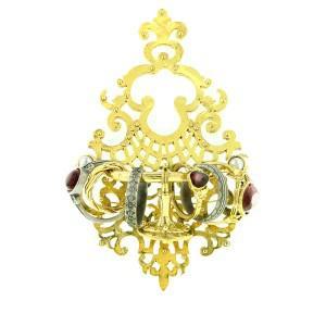 seneca throne of beauty ring brooch