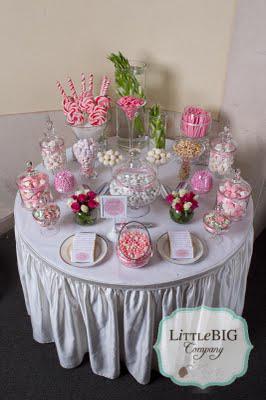 Beautiful Pink Candy Buffet  for a special girl.