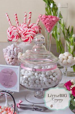 Beautiful Pink Candy Buffet  for a special girl.