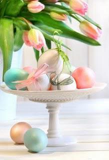 Easter Decorations and my love of Chocolate Eggs