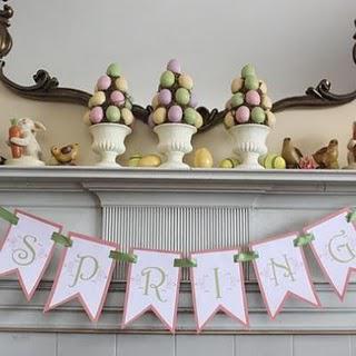 Easter Decorations and my love of Chocolate Eggs