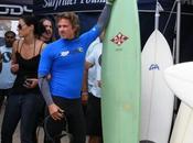 Trammell Rides Waves Surfrider Celeb Surf Event
