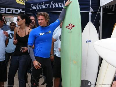 Sam Trammell rides the waves for Surfrider in Celeb Surf Event