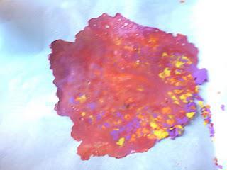 Melted Crayon Shaving Picture