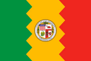 Flag of Los Angeles, California.