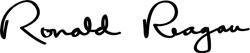 President Ronald Reagan signature