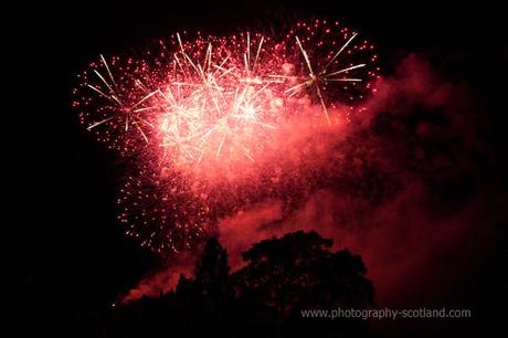 Photo - fireworks over Edinburgh castle, Scotland