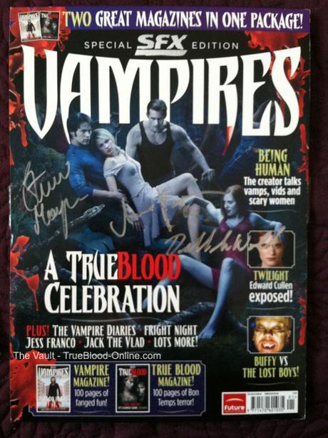Charity Auction Quickies of Magazines signed by Anna Paquin, Stephen Moyer and Deborah Ann Woll