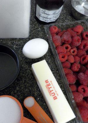 Raspberry crush tarts - ingredients