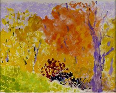 Fall Color Inspiration via Artist Peggy Kannenstine