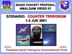 9/11 - Osama Bin Laden - AMALGAM VIRGO 1-2 June 2001 wargame cover a fake?