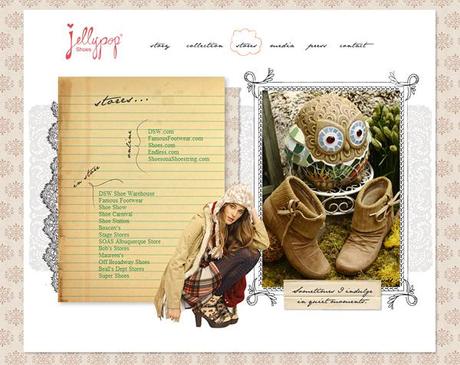 CLIENT LOVE: Jellypop Shoes, Fall/Winter 2011 Website