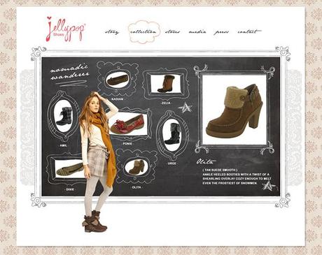 CLIENT LOVE: Jellypop Shoes, Fall/Winter 2011 Website