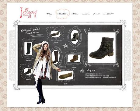 CLIENT LOVE: Jellypop Shoes, Fall/Winter 2011 Website