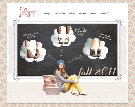 CLIENT LOVE: Jellypop Shoes, Fall/Winter 2011 Website