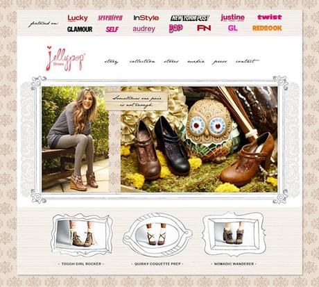 CLIENT LOVE: Jellypop Shoes, Fall/Winter 2011 Website
