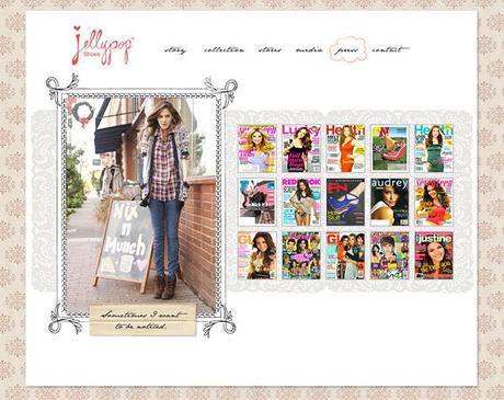 CLIENT LOVE: Jellypop Shoes, Fall/Winter 2011 Website