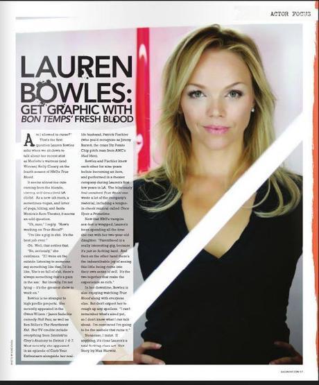 Lauren Bowles featured on LA Canvas Magazine