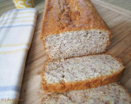 Eggless banana bread