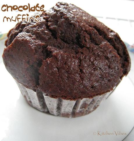 Chocolate Muffins - My blog turns one today!!!