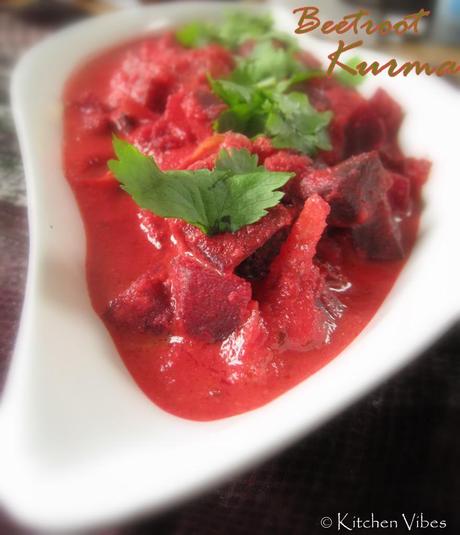 Beetroot Kurma - Treat to your taste buds