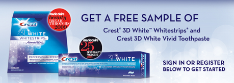 Crest: Free 3D White Whitestrips and 3D White Vivid Toothpaste!