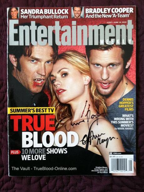 Entertainment Weekly Auction Quickie signed by Anna Paquin and Stephen Moyer