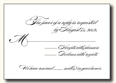 5 Types of Wedding RSVP Card Wording