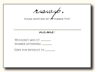 5 Types of Wedding RSVP Card Wording - Paperblog