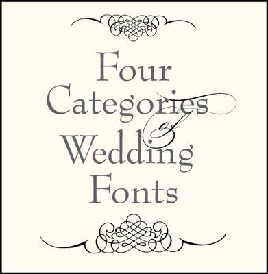 Wedding Font Combinations