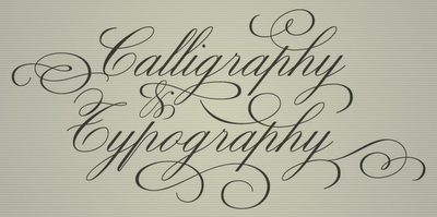 Looking for examples of vertical calligraphy (eng or other western ...