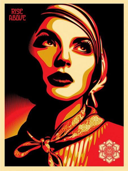 Shepard Fairey - Rise Above Rebels Print