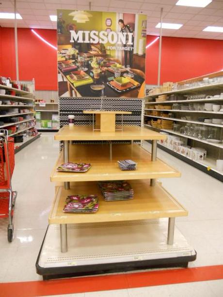 Empty Shelf at Missoni for Target Home