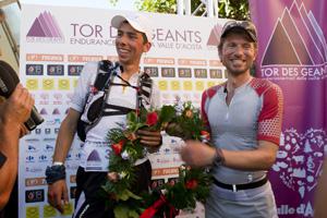 Gabioud and Gazzola - winner and disqualified winner of 2011 Tor de geants