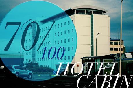 hotel cabin with text HOTEL CABIN REVIEW