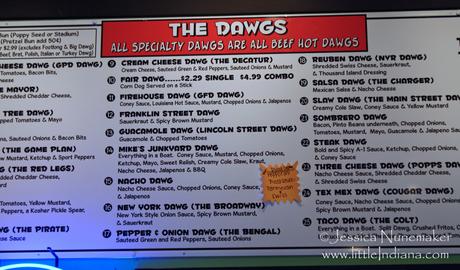 Greensburg, Indiana: Dawg House Menu