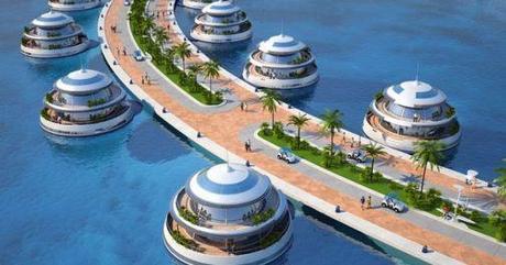 Amphibious semi-submerged luxury resort Doha, Qatar