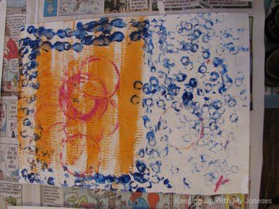 EXPLORE ART: Abstract art Stamp It project