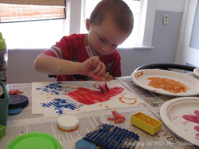 EXPLORE ART: Abstract art Stamp It project