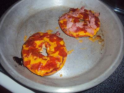 Bagel Pizzas/ Late Start