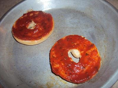 Bagel Pizzas/ Late Start