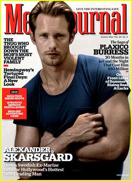 Alexander Skarsgård covers Men’s Journal October 2011