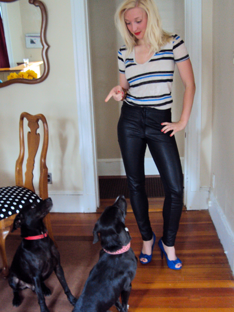 A lesson in {p}leather pants