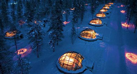 Glass Igloos With Magnificent Northern Lights Views