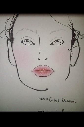Fashion Week : LFW Backstage: Giles Deacon Backstage Beauty SS 12