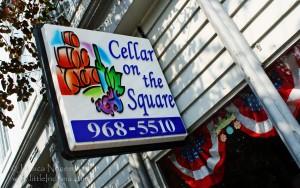 Corydon, Indiana: Cellar on the Square Sign