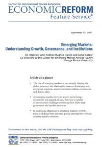 Understanding the emerging markets