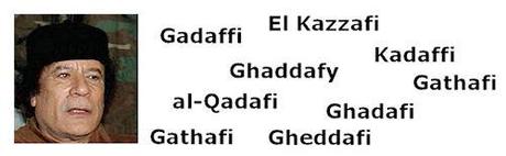 How Do You Spell Gaddafi?